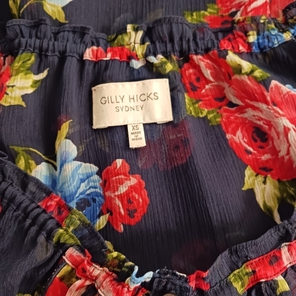 Gilly Hicks Navy Floral Top - Picture 4 of 6